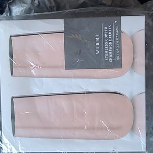 Champagne Copper Stemless Flutes